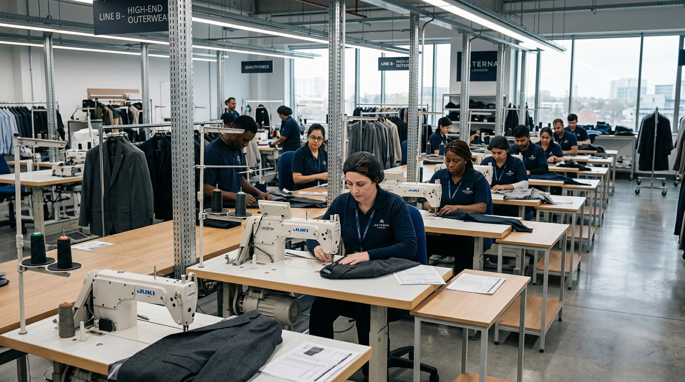 Compliant Apparel Manufacturing & Precision Sewing Production Floor in Bangladesh